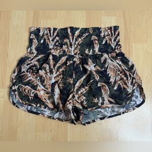 FP Movement by Free People High-Waisted Nature Print Shorts